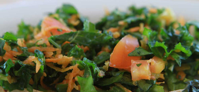 Gingery Kale Garden Salad Gingery Kale Garden Salad
