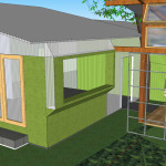 Eco House with Trellis for Shade