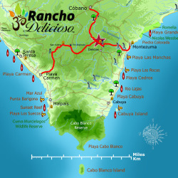 Map to Rancho Delicioso